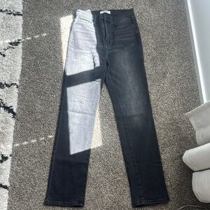 Vibrant Black Straight Leg Jeans